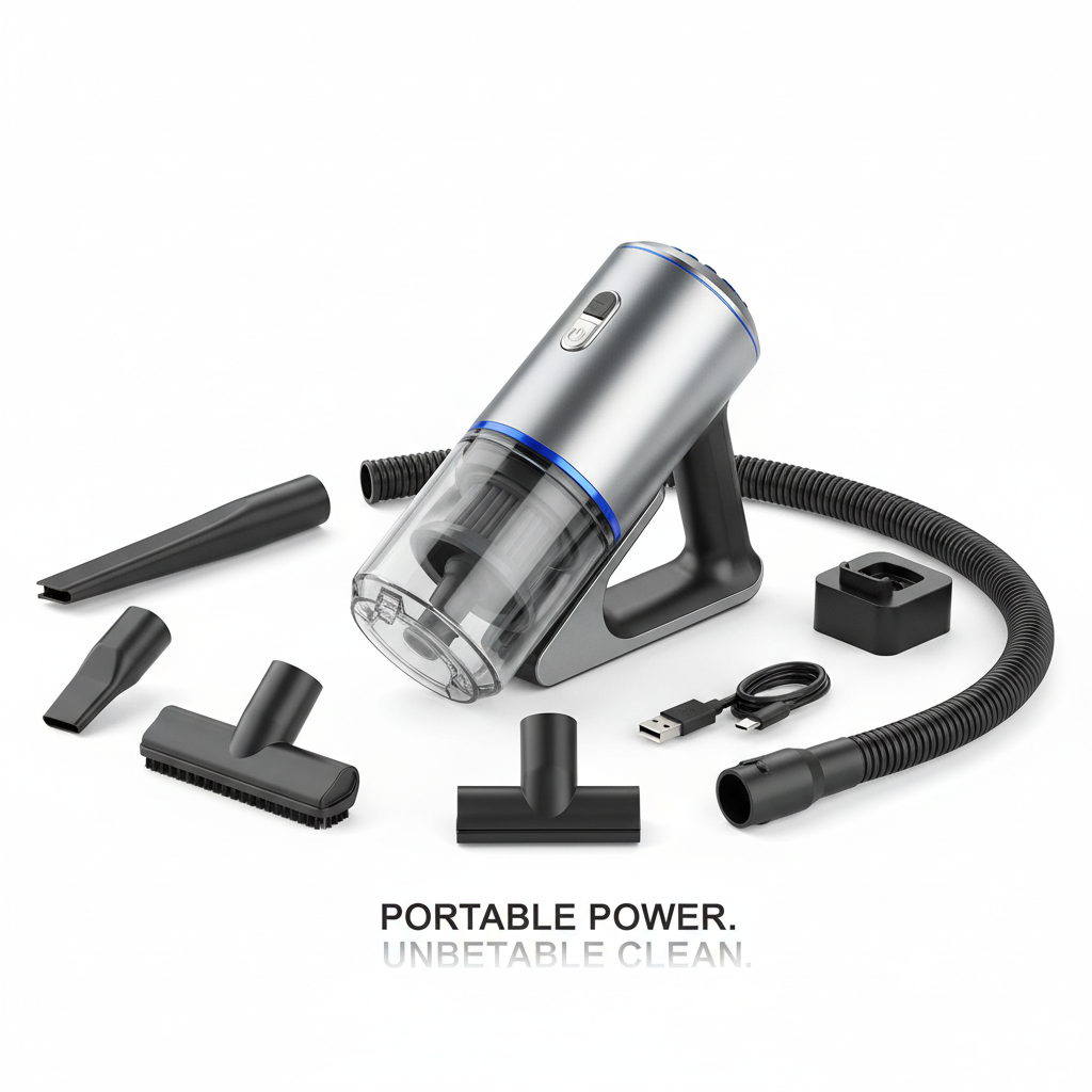 Cordless Car Vacuum — Hero Shot