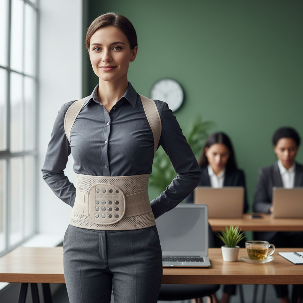 Magnetic Posture Corrector — Office Lifestyle Shot