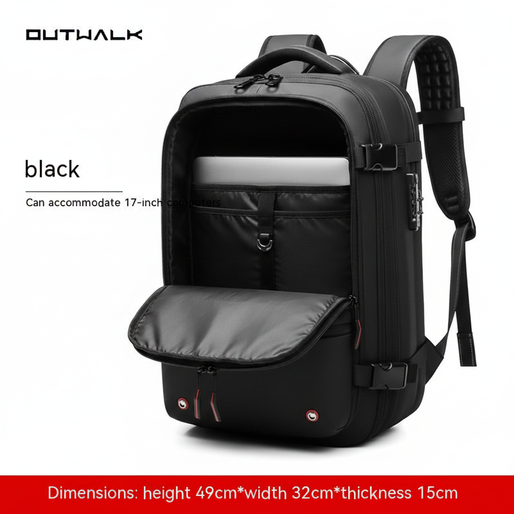 Men's Premium Business Travel Backpack — White Background Hero Shot