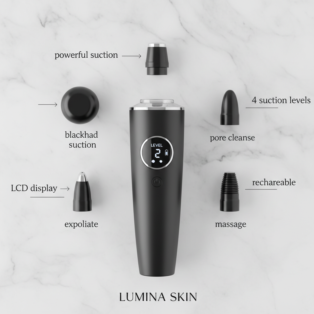 Electric Blackhead Remover — Probe Heads Feature