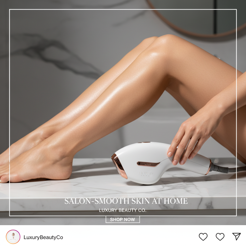 IPL Laser Hair Removal Device — Social Media Ad