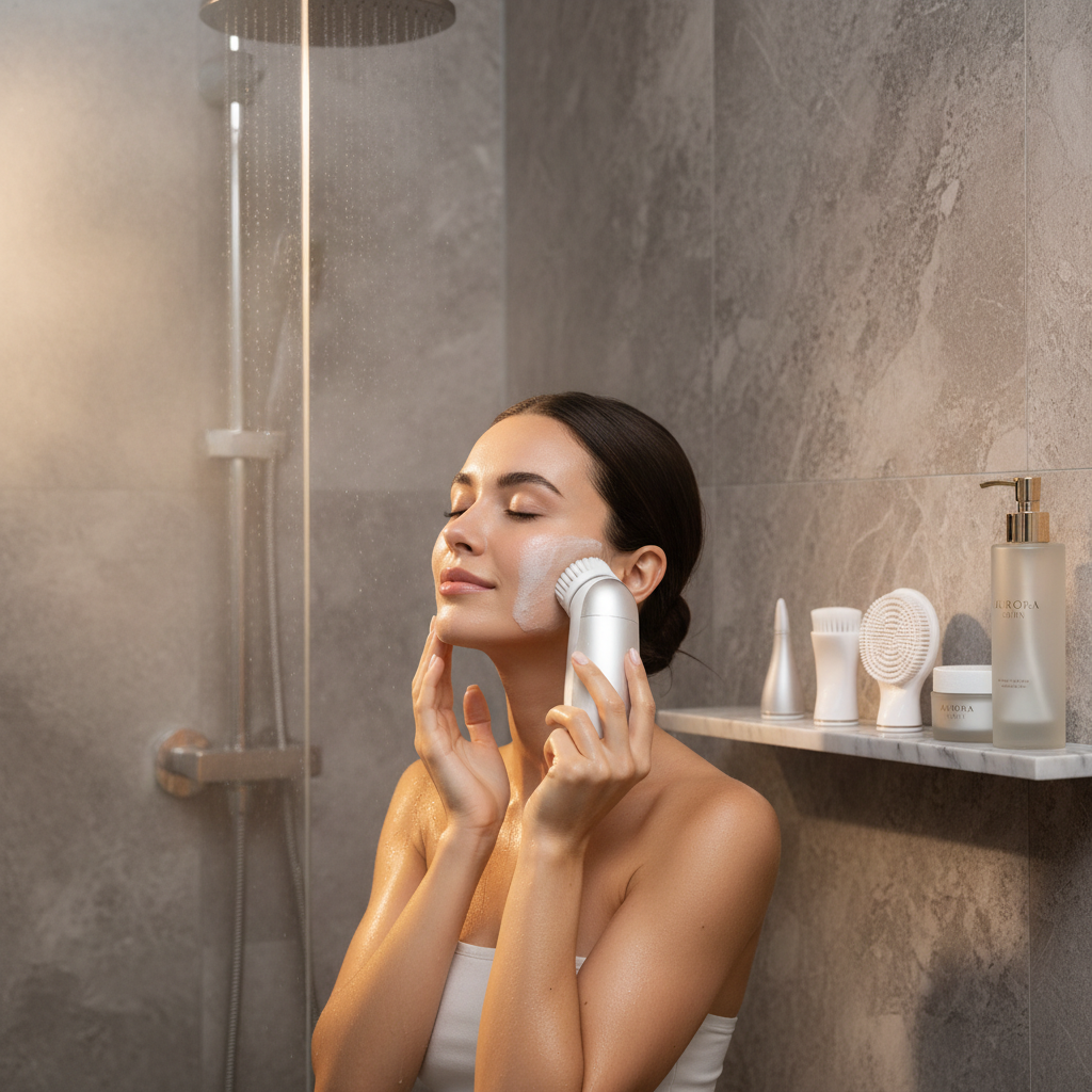 Waterproof Electric Facial Cleansing Brush — Shower Lifestyle