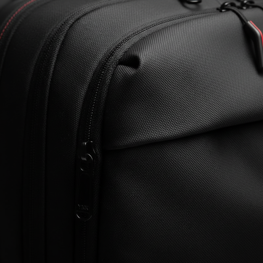Men's Premium Business Travel Backpack — Fabric & Craftsmanship Detail