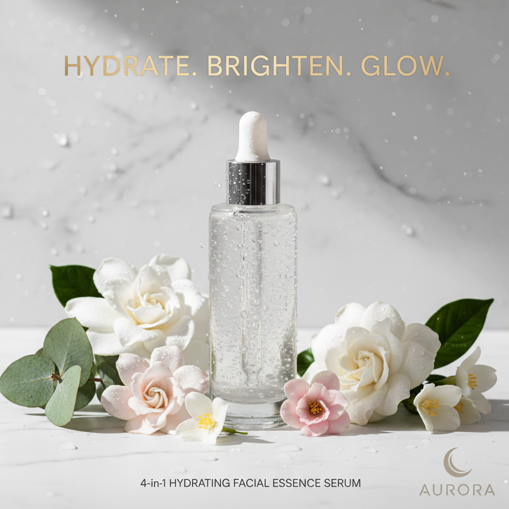 4-in-1 Hydrating Facial Essence — Social Media Ad