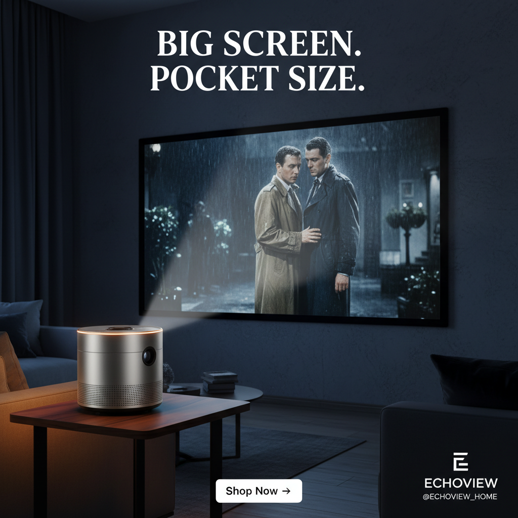Mini Portable Pocket Projector — Social Media Ad