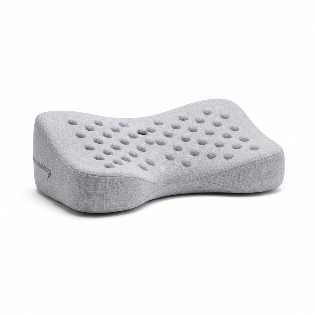Lumbar Support Sleeping Pillow — White Background Hero Shot