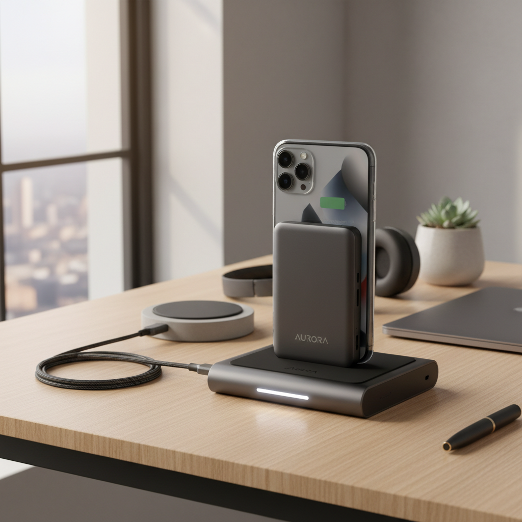MagSafe Wireless Power Bank — iPhone Charging Lifestyle