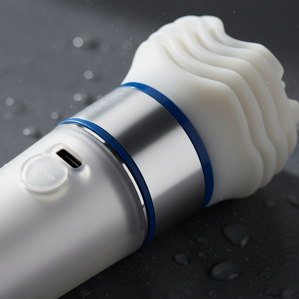 Waterproof Electric Facial Cleansing Brush — Bristle Detail