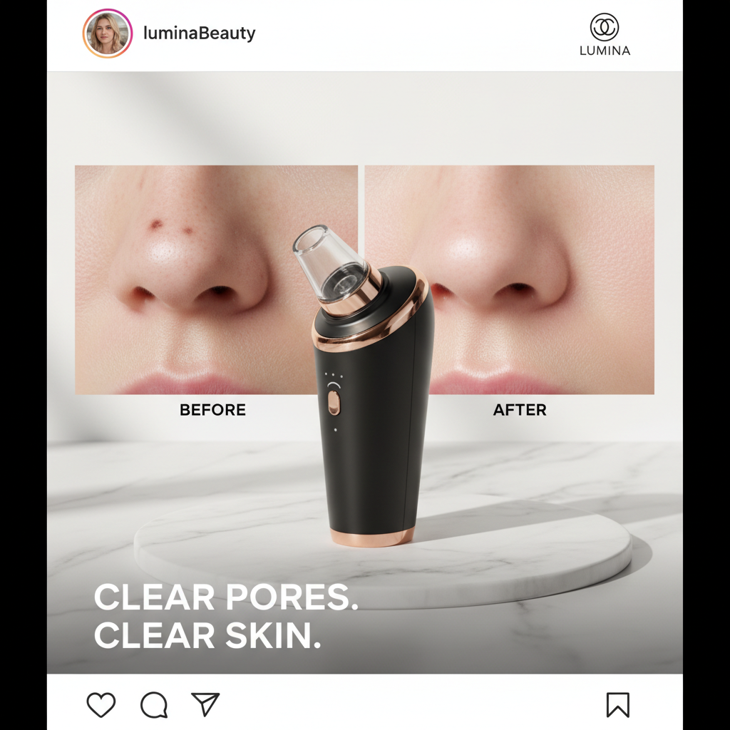 Electric Blackhead Remover — Social Media Ad
