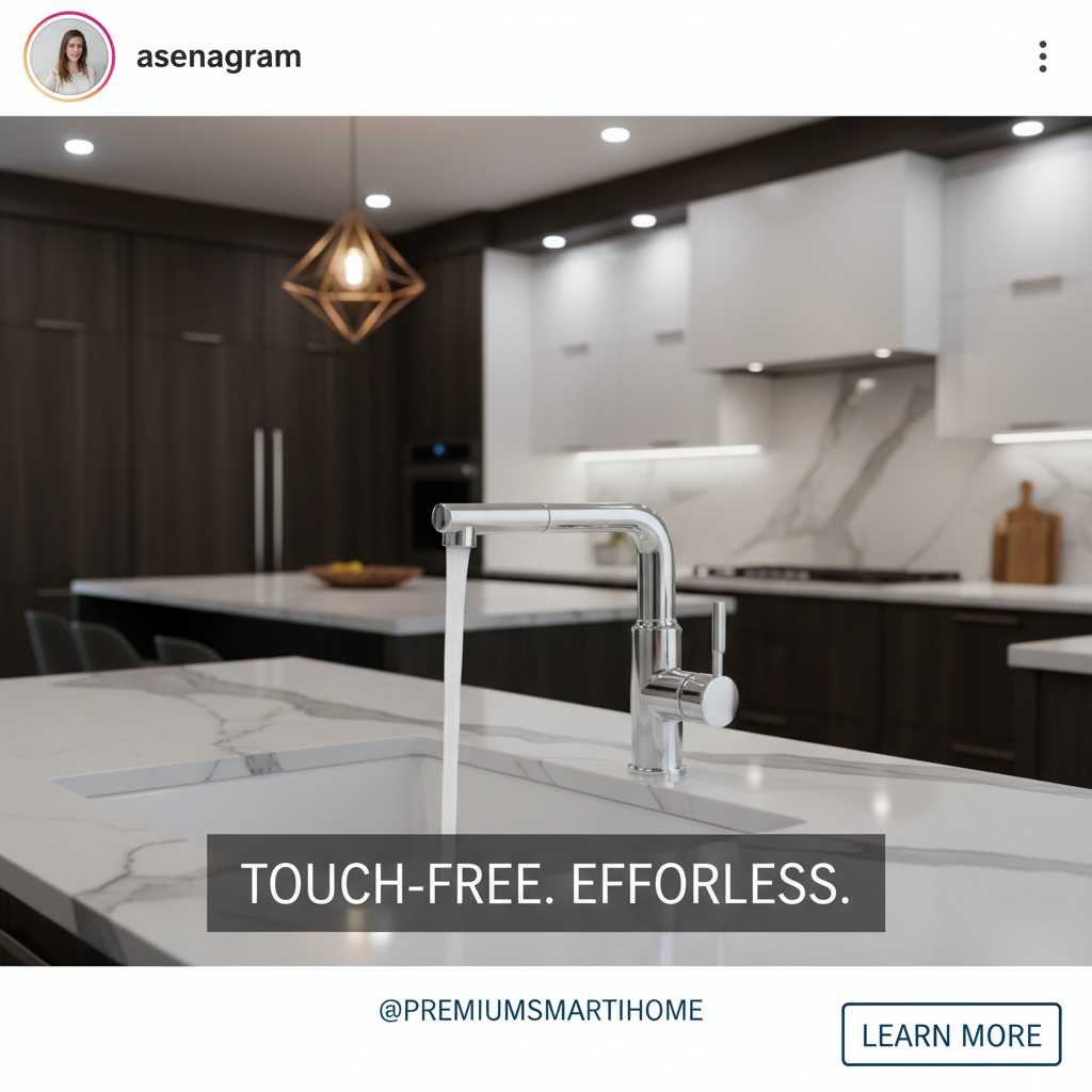 Touchless Smart Kitchen Faucet — Social Media Ad