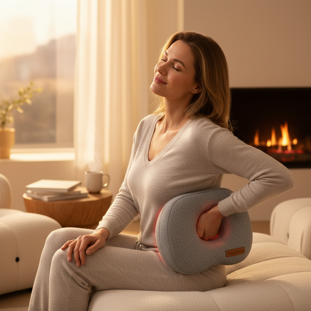 Full-Body Kneading Massager Pillow — Back Relief Lifestyle